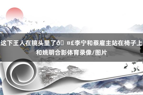 这下王人在镜头里了🤣李宁和蔡雇主站在椅子上和姚明合影体育录像/图片