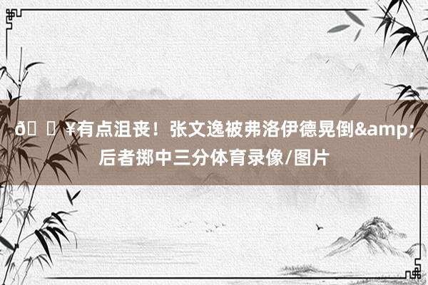 😥有点沮丧！张文逸被弗洛伊德晃倒&后者掷中三分体育录像/图片