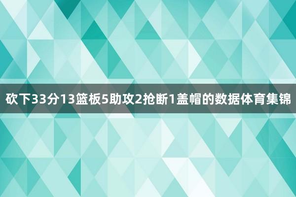 砍下33分13篮板5助攻2抢断1盖帽的数据体育集锦