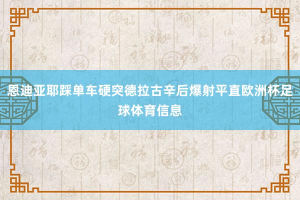 恩迪亚耶踩单车硬突德拉古辛后爆射平直欧洲杯足球体育信息